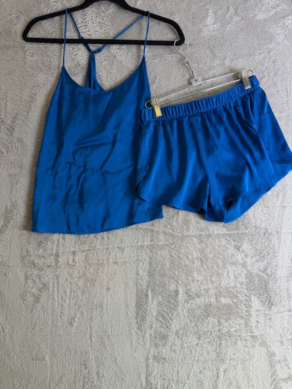 3/$24 Stars Above Blue Satin Cami & Short Sleep Set - Women Intimates XS